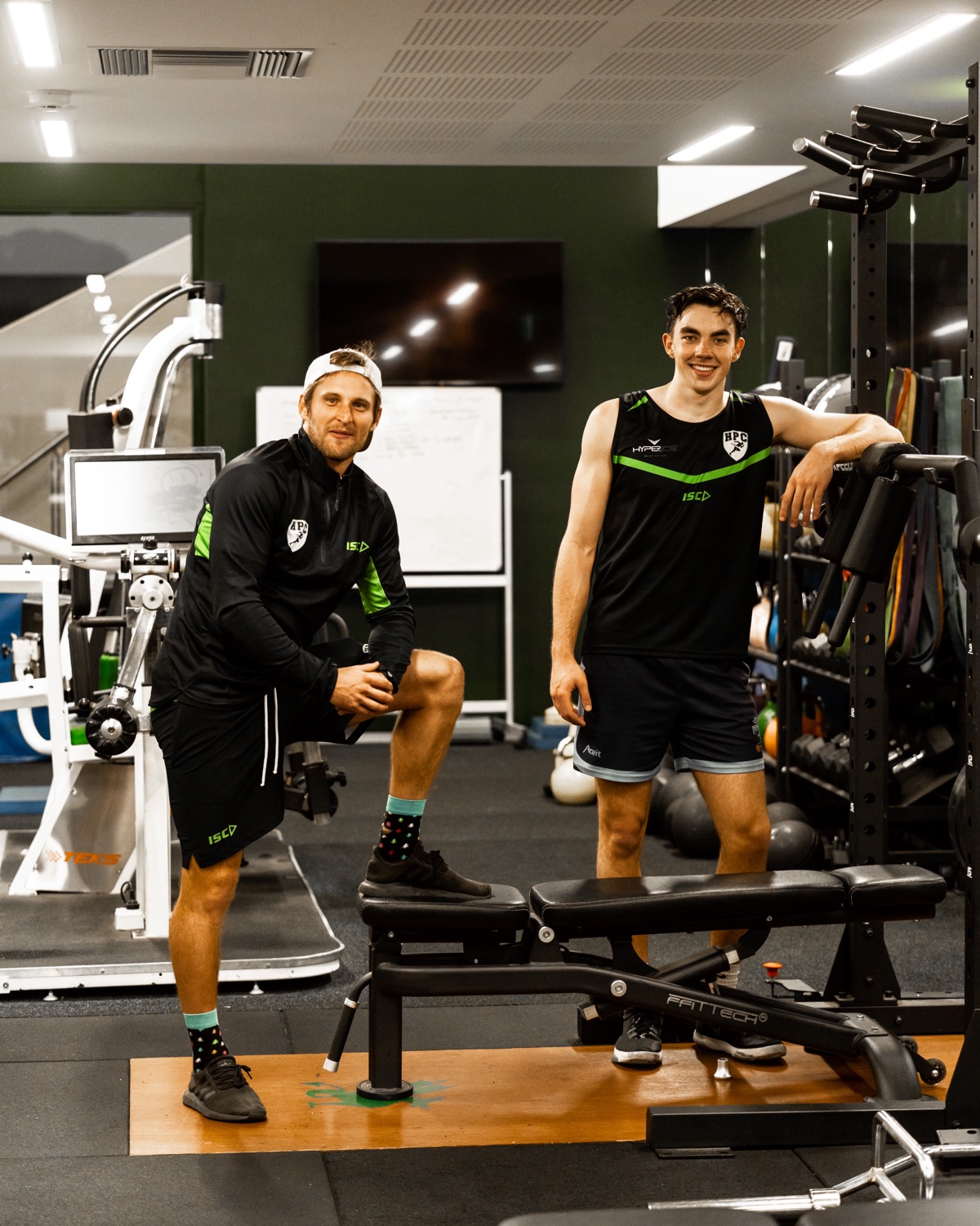 Gerard Dutton and a coach at HPC in Adelaide